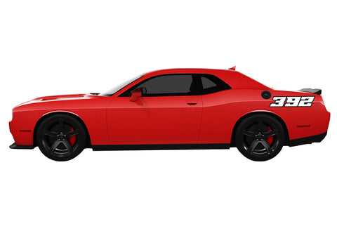 Dodge Challenger 392 Outlined Number Decals
