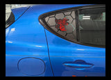 Dodge Hornet Angry Hornet Honeycomb Third Window Decals