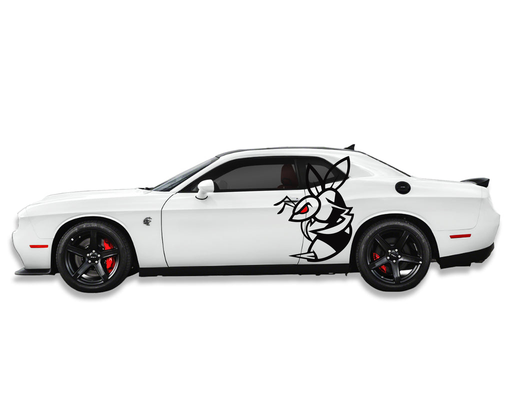 Dodge Challenger Extra Large Angry Bee Body Decals