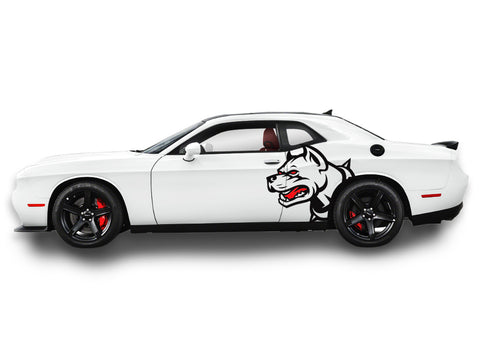 Dodge Challenger Angry Dog Body Decals