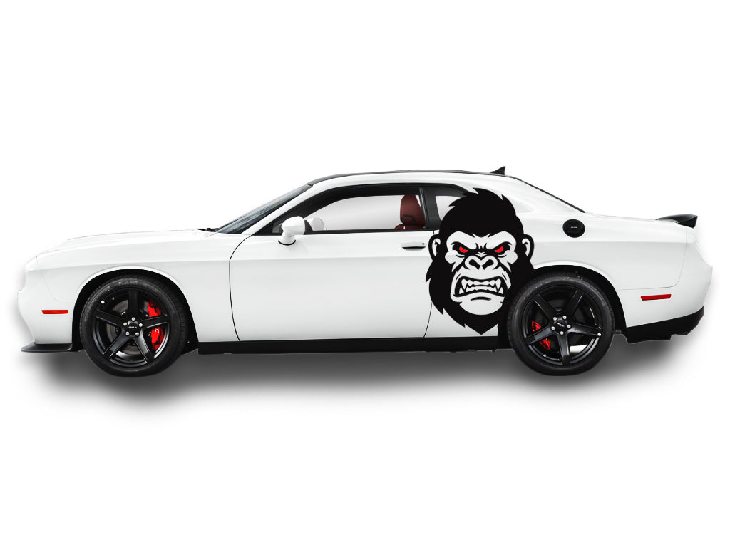 Dodge Challenger Extra Large Angry Gorilla Body Decals