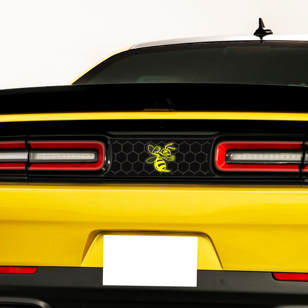 Dodge Challenger Angry Hornet Honeycomb Taillight Divider Decal