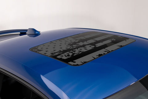 Camaro USA Distressed Flag Sunroof Decal