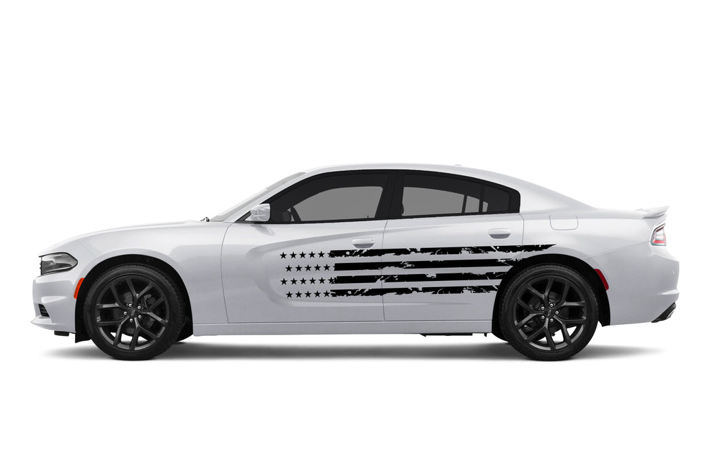Dodge Charger Stars and Stripes Side Vinyl Decals