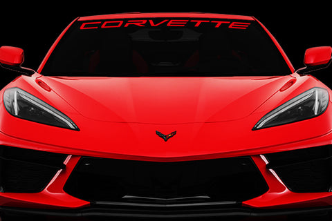 Chevy Corvette C8 Windshield Vinyl Decal