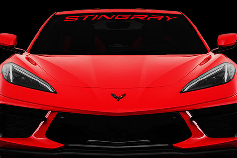 Chevy Corvette Stingray C8 Windshield Vinyl Decal
