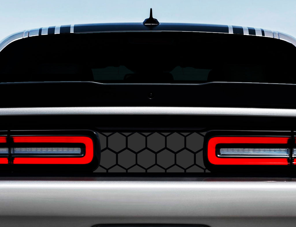 Dodge Challenger Extra Large Solid Honeycomb Blackout Taillight Divider Decal
