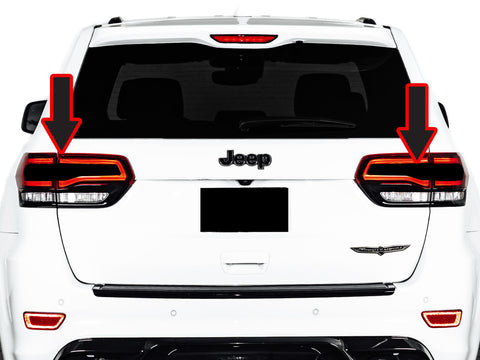 Jeep Grand Cherokee Taillight Smoke Tint Decal Overlay