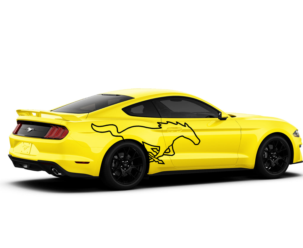 Ford Mustang Large Horse Side Vinyl Decal Graphics