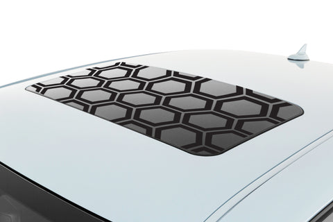 Dodge Challenger Bold Outlined Honeycomb Sunroof Vinyl Decal