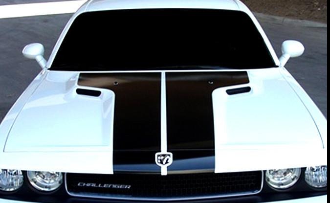 2011-2014 Dodge Challenger T Hood OEM Racing Stripes