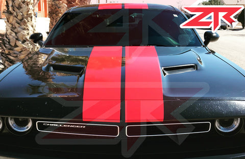 2015-2023 Dodge Challenger Dual Racing Stripes Vinyl Kit SXT R/T