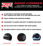 Dodge Charger Custom Interior Non-Slip Anti Dust Cup Holder Inserts