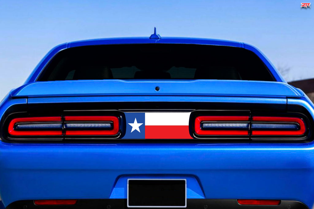 2015-2023 Dodge Challenger Texas Taillight Divider Decal