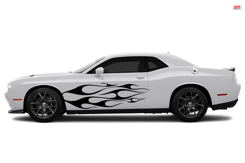 2015-2023 Dodge Challenger Side Body Flames Decals