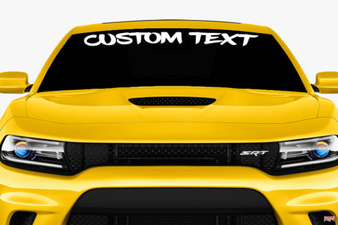 Dodge Charger Graffiti Custom Text Windshield Vinyl Decal