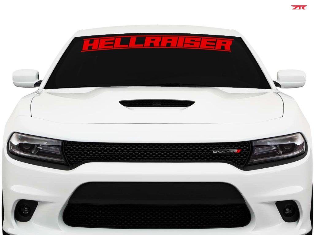Dodge Charger Hellraiser Striped Windshield Vinyl Decal