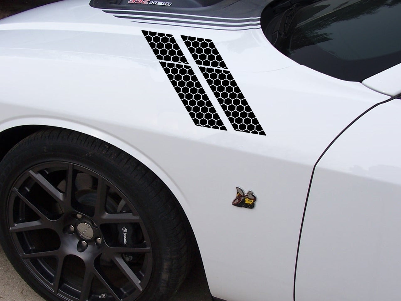 2015-2023 Custom Dodge Challenger Scatpack Honeycomb Fender