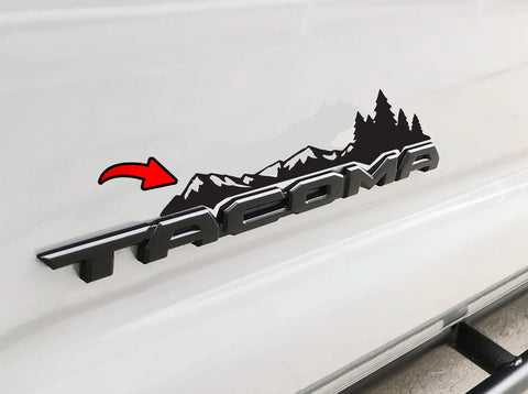 3rd Gen Toyota Tacoma Mountain and Pine Trees Decals