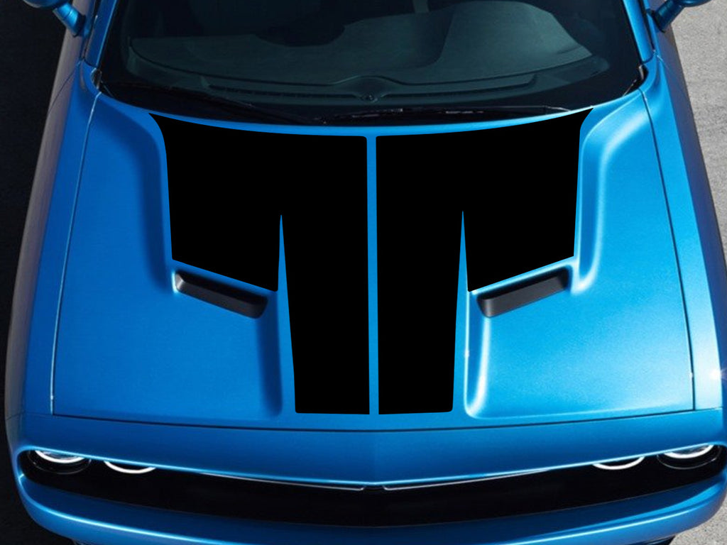 2015-2023 Dodge Challenger T Hood OEM Racing Stripes