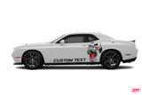 Dodge Challenger Angry Ape With Custom Text Vinyl Decals