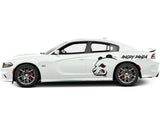 Dodge Charger Angry Panda With Custom Text Quarter Panel Vinyl Decals