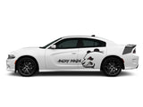 Dodge Charger Angry Panda With Custom Text Side Vinyl Decals