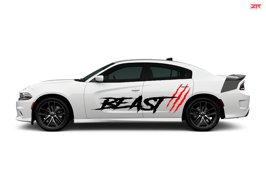 Dodge Charger Beast Scratch Large Body Decals