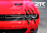 Dodge Challenger Headlight Claw Scratch Mark Decal Graphic Sticker