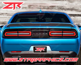 2015-2023 Dodge Challenger Custom Spoiler Blackout Decal