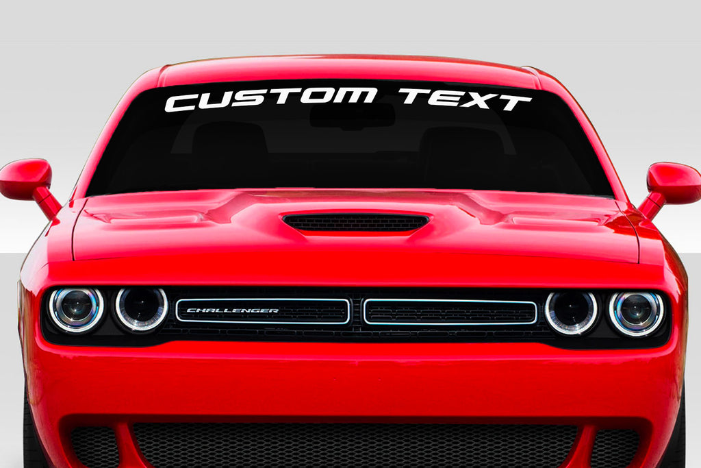 Dodge Challenger American Beast Windshield Vinyl Decal - ztr graphicz Dodge Challenger American Beast Windshield Vinyl Decal - ztr graphicz