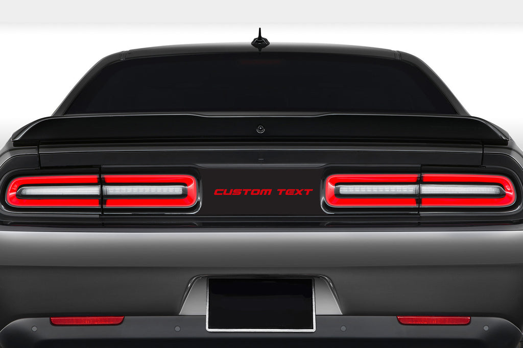 2015-2023 Dodge Challenger Custom Text or Logo Taillight Divider Decal