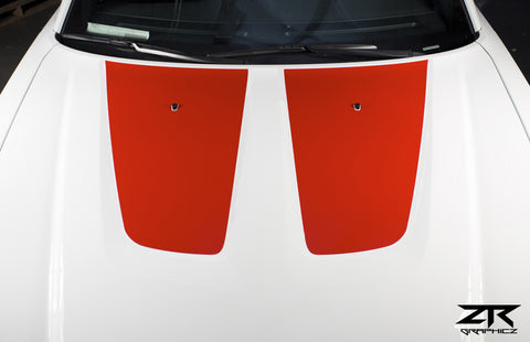 2011-2014 Dodge Charger Split Hood Mopar Style Vinyl Graphics Kit - ztr graphicz
 - 1