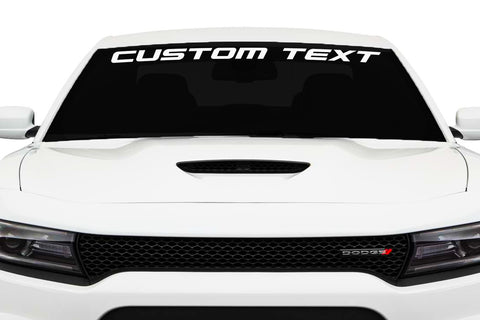 Dodge Charger Custom Text Windshield Decal