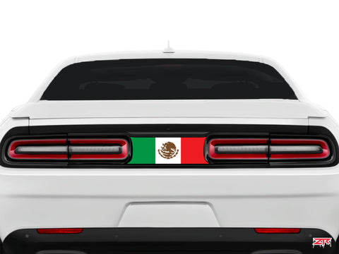 Dodge Challenger Mexico Flag Taillight Divider Decal