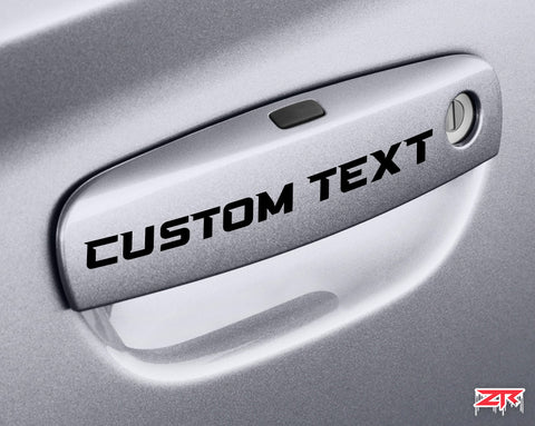 Dodge Charger Custom Text Door Handle Vinyl Decals