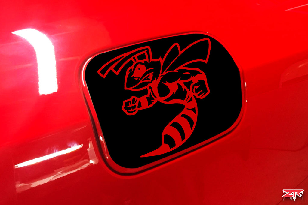 Dodge Charger Angry Hornet Fuel Door Vinyl Decal