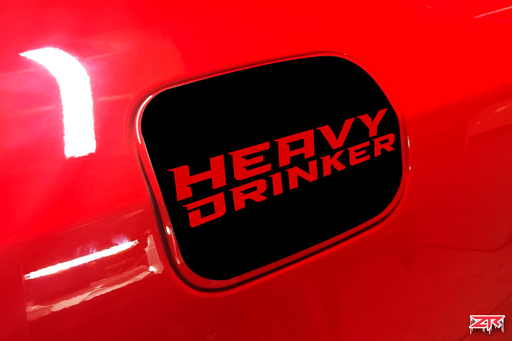 Dodge Charger Heavy Drinker Fuel Door Vinyl Decal