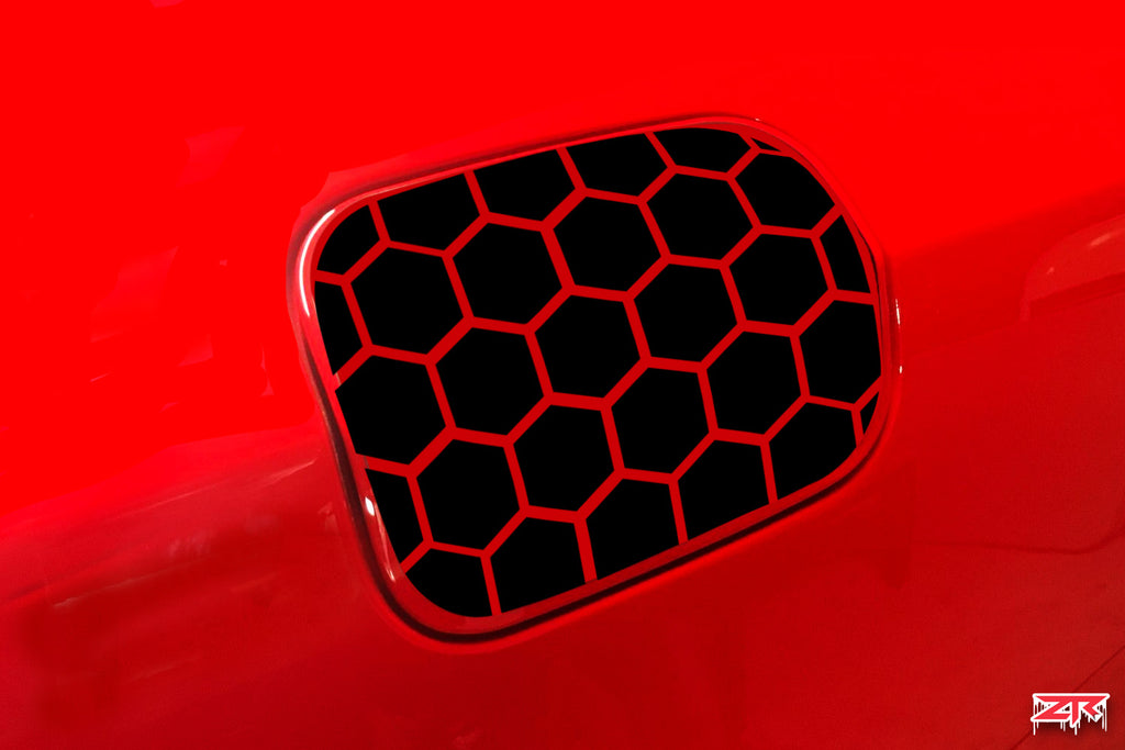 Dodge Charger Honeycomb Fuel Door Vinyl Decal