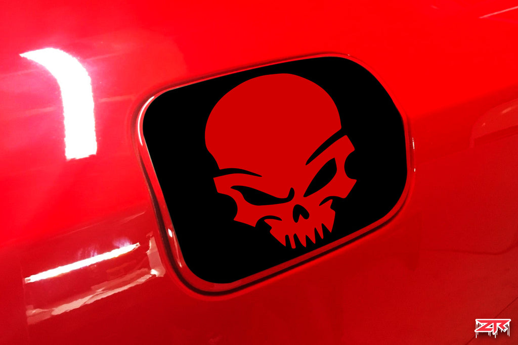 Dodge Charger Skull Fuel Door Vinyl Decal