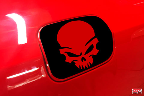 Dodge Charger Skull Fuel Door Vinyl Decal