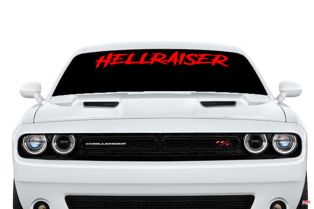Dodge Challenger Hellraiser Toxic Windshield Vinyl Decal