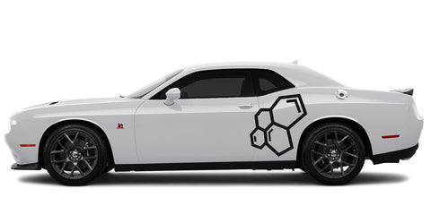 Dodge Challenger Honeycomb Side Accents Decals
