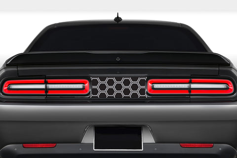 Dodge Challenger Modern Outlined Honeycomb Blackout Taillight Divider Decal