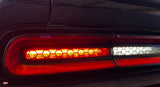 Dodge Challenger Tail Light Outlined Honeycomb Decal Overlay