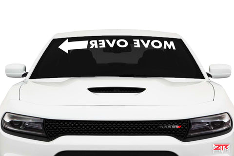 Custom Move Over Charger Windshield Banner Decal
