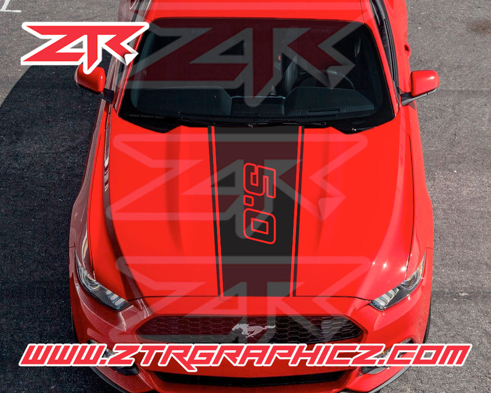 Mustang hood stripes online