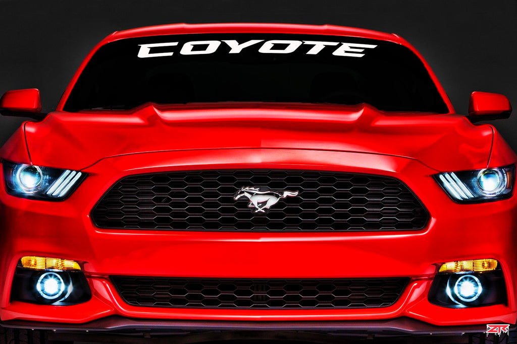Mustang Coyote Windshield Decal