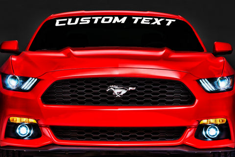 Custom Text  Mustang Windshield Decal