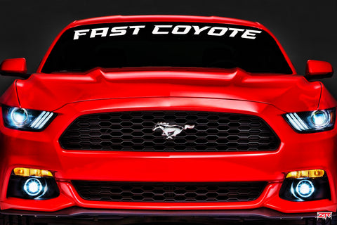 Mustang Fast Coyote Windshield Decal